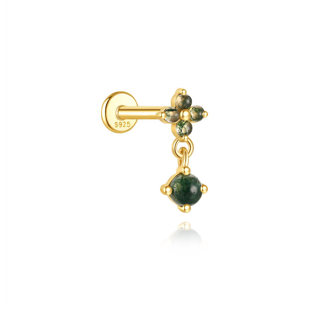 Annika – Goldene Ohrringe mit klarem, modernem Design.