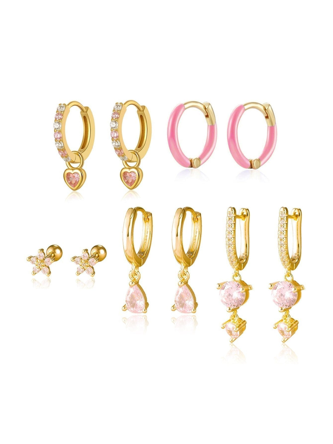 Antonia – Goldene Ohrringe mit glänzender Oberfläche.