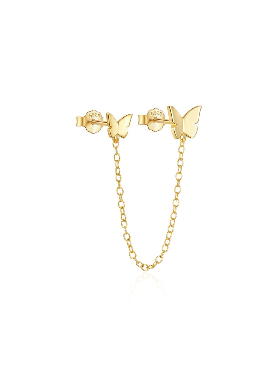 Karoline – Goldohrringe mit sanfter Kurve.