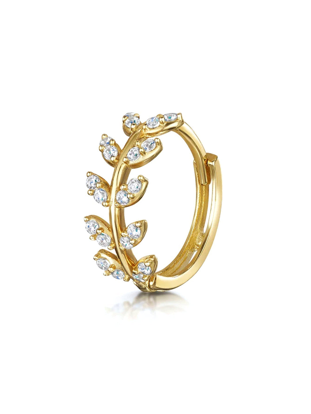 Karoline – Goldohrringe mit sanfter Kurve.