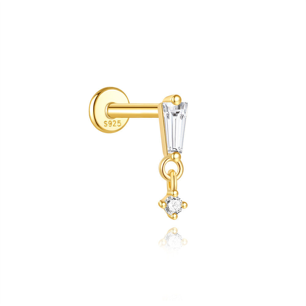 Valentina – Zarte goldene Ohrringe mit sanfter Kurve.