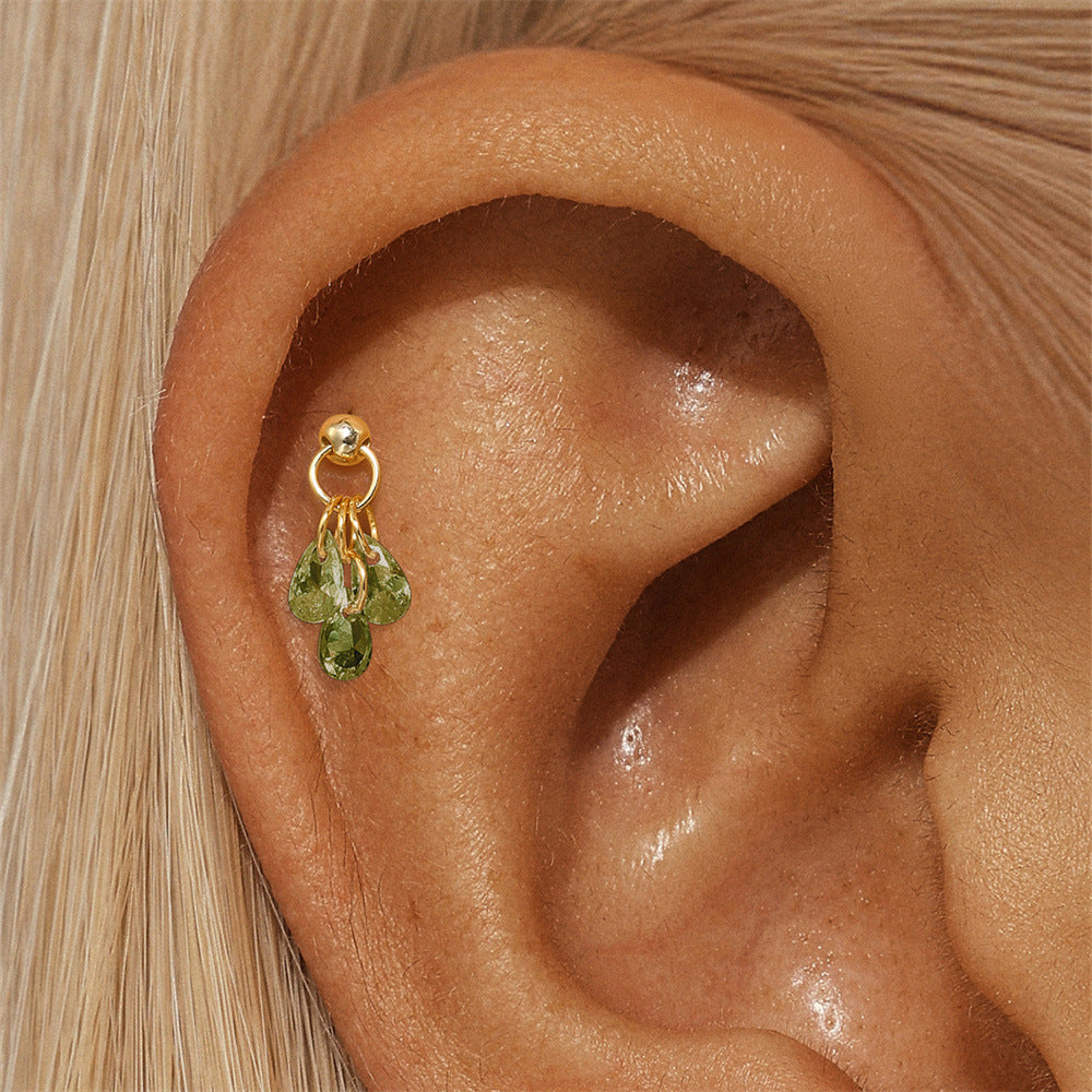 Jasmin – Goldene Ohrringe mit einfacher Raffinesse.