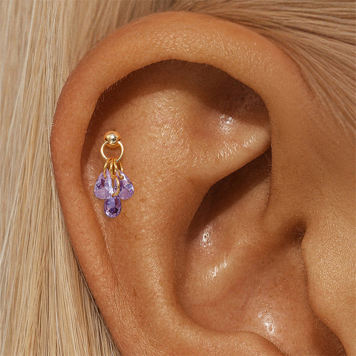 Jasmin – Goldene Ohrringe mit einfacher Raffinesse.