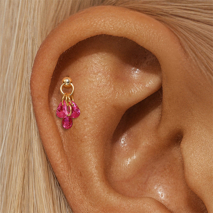 Jasmin – Goldene Ohrringe mit einfacher Raffinesse.