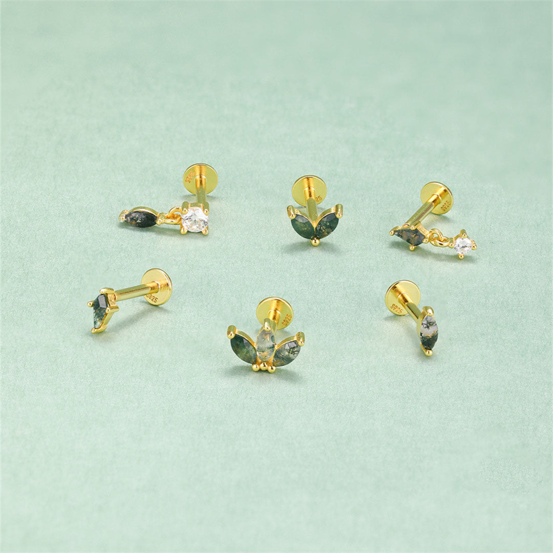 Sophie-Marie – Zarte goldene Ohrringe mit Bewegung.