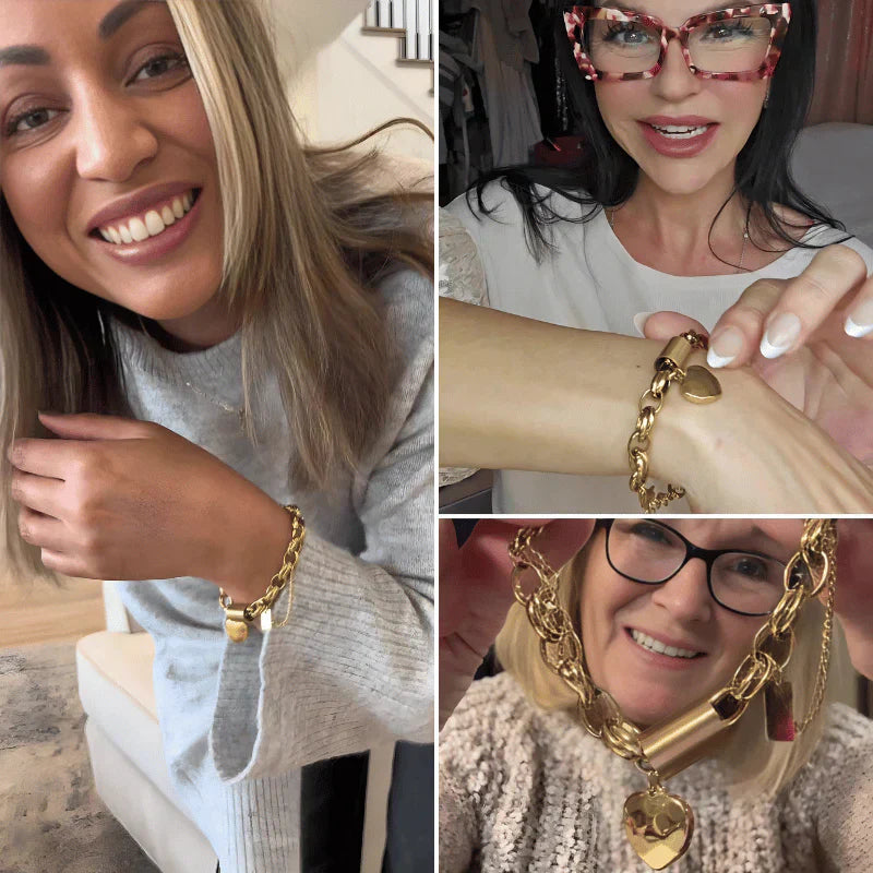 Chunky Armband Herzstück