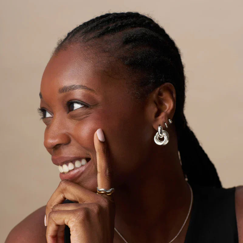 Geflochtene Ohrringe