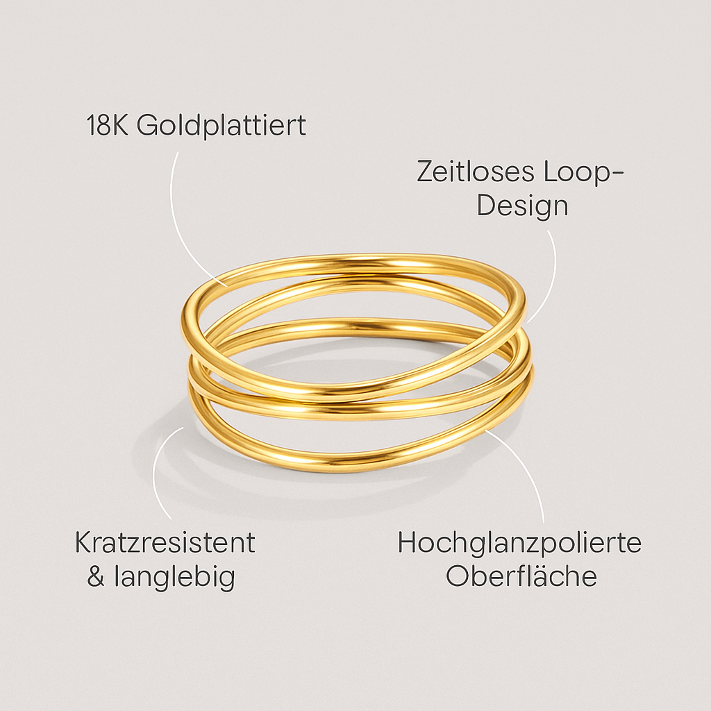 Johanna-Maria - Unendliche Schleife - Gold