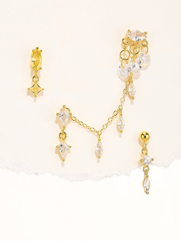 Elisabeth – Goldene Ohrringe in klassischer Form.