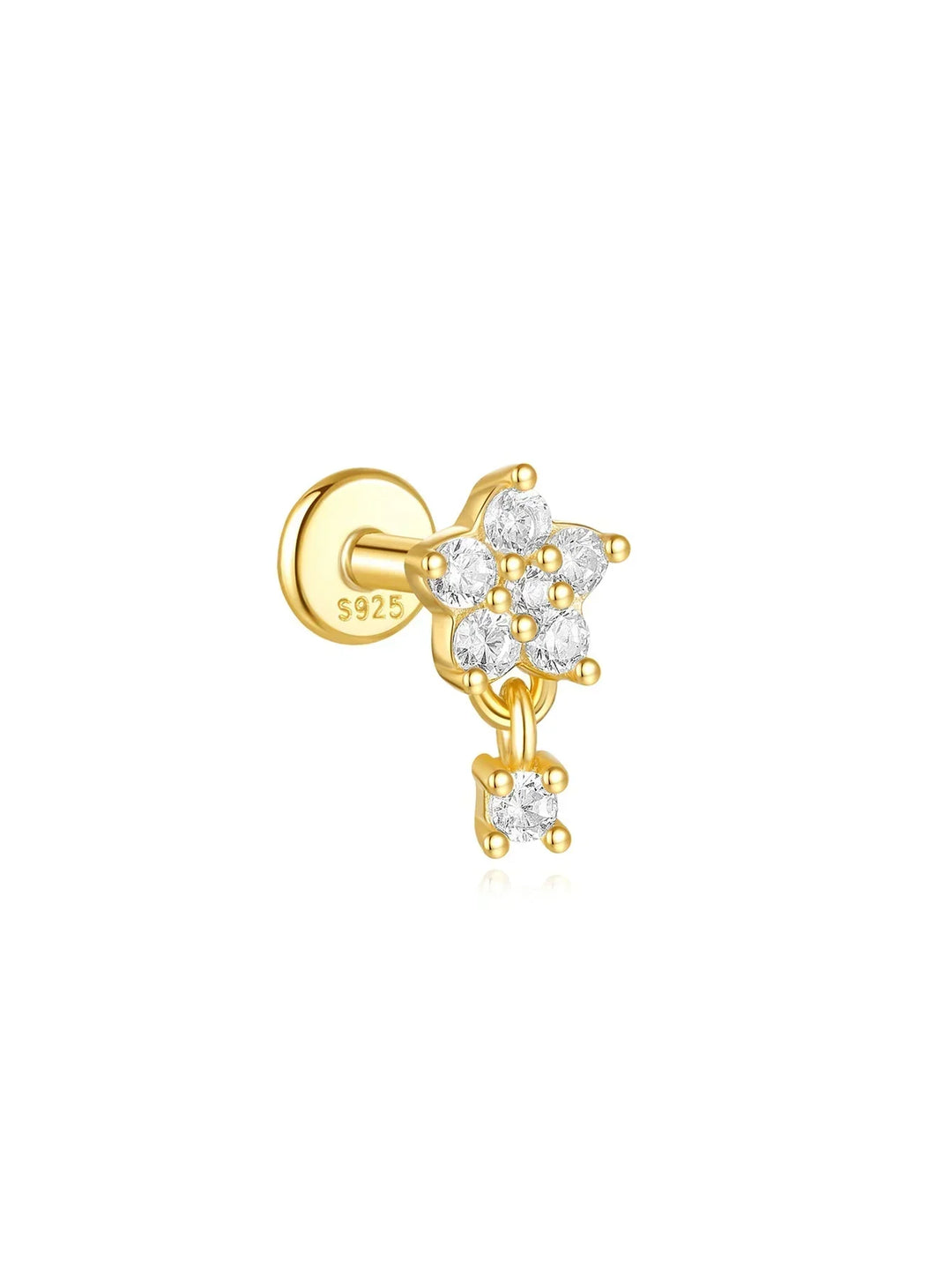 Johanna-Marie – Goldene Ohrringe mit strukturierten Oberflächen.