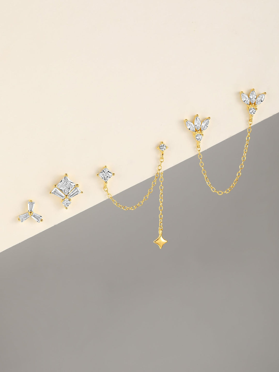 Leonie-Klara – Zarte goldene Ohrringe.