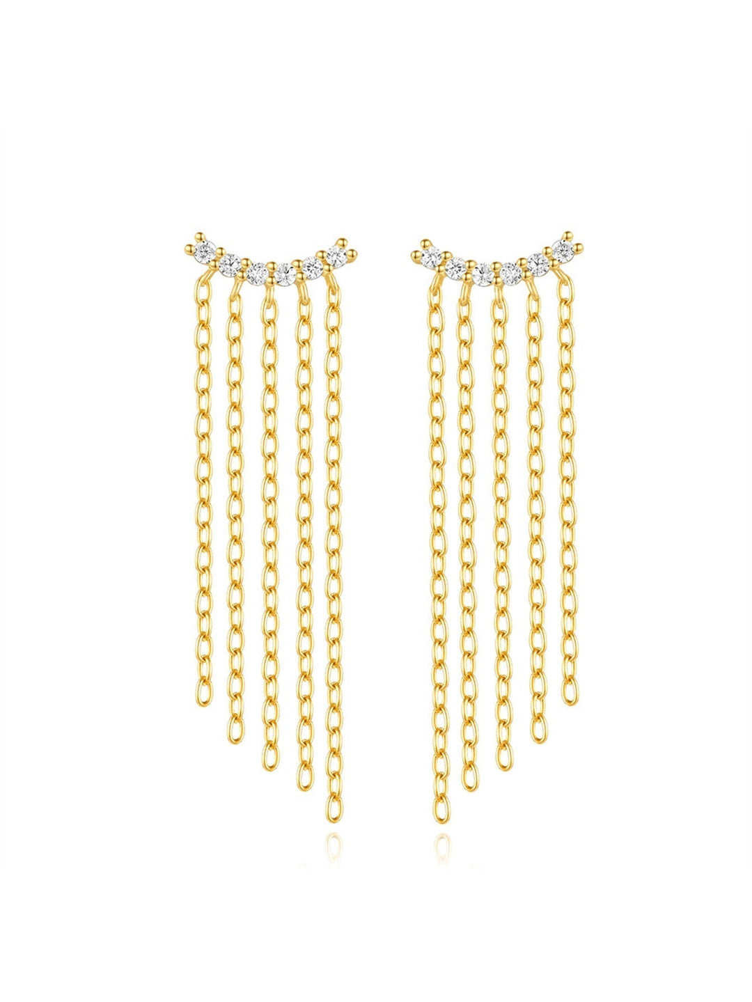 Tanja – Goldene Ohrringe mit einfachem Glanz