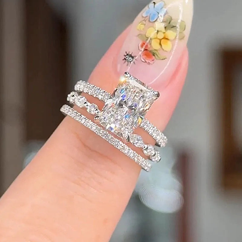 Jaily 3-teiliges Ehering-Set