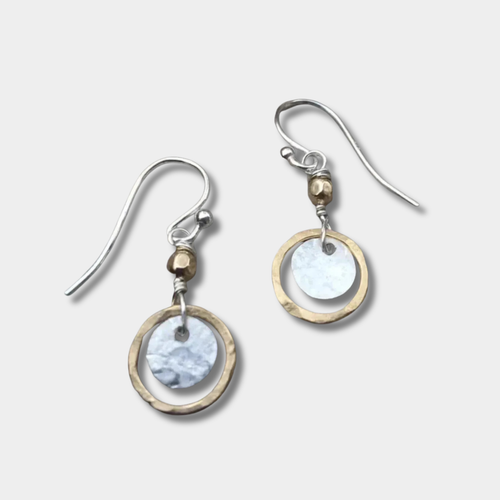 Kristina - Vintage Gold- und Silberohrringe