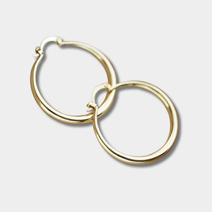 Livia - Große goldene Ohrringe