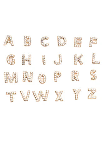 Ohrringe mit Initiale 1 Stück