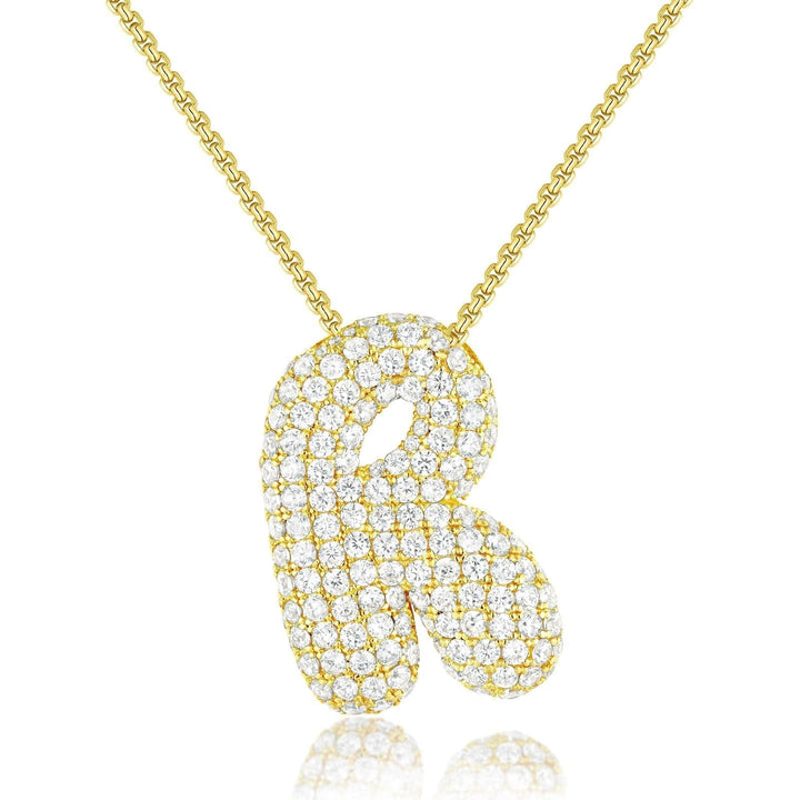 Frieda – Goldkette mit organischem Anhänger.