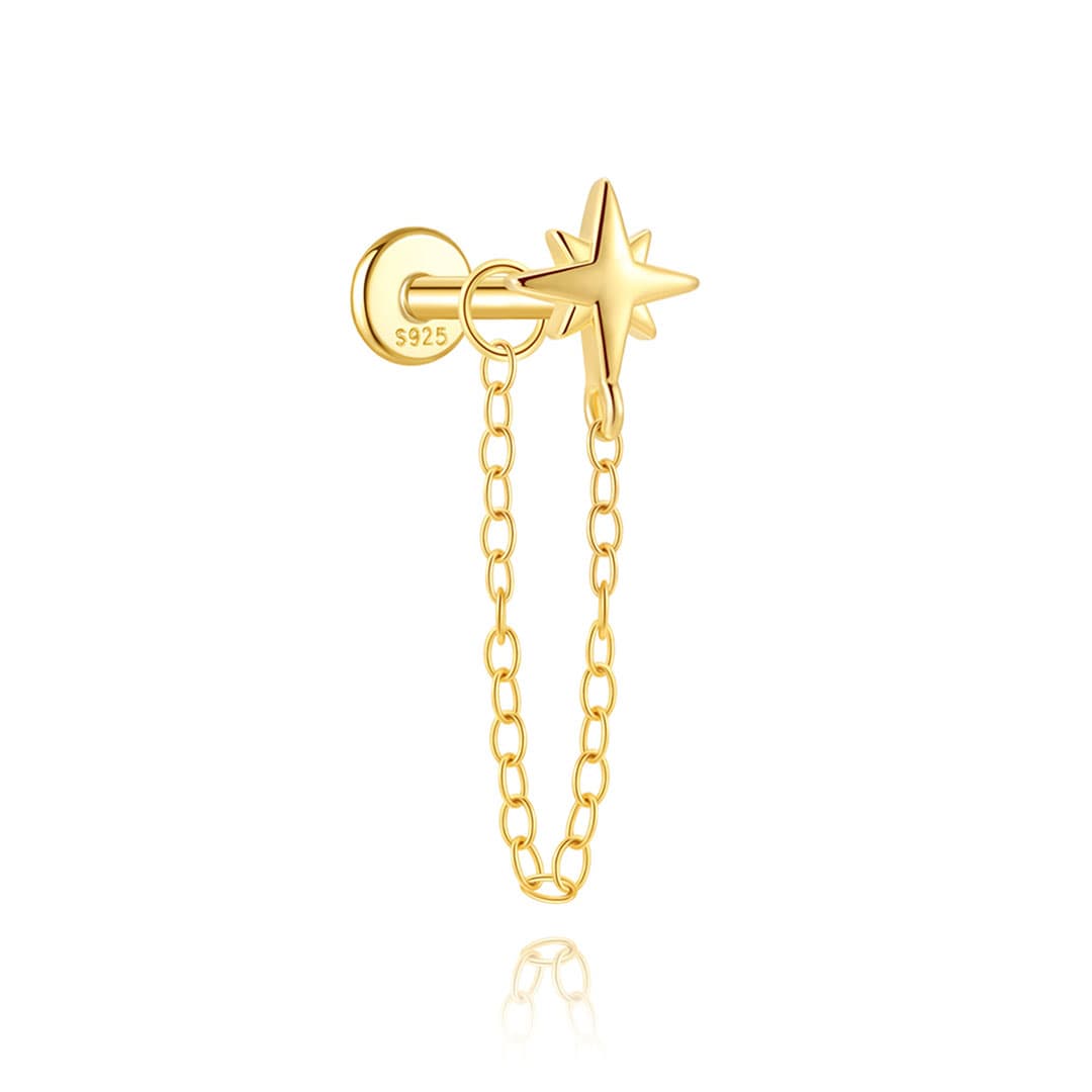 Marlene – Goldene Ohrringe mit klarer Charakteristik.