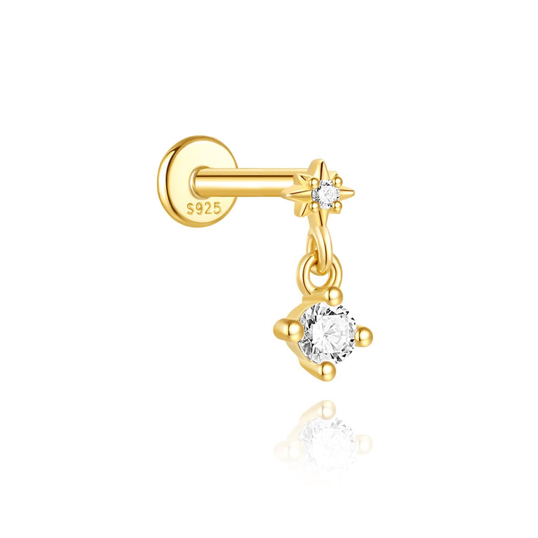 Marlene – Goldene Ohrringe mit klarer Charakteristik.