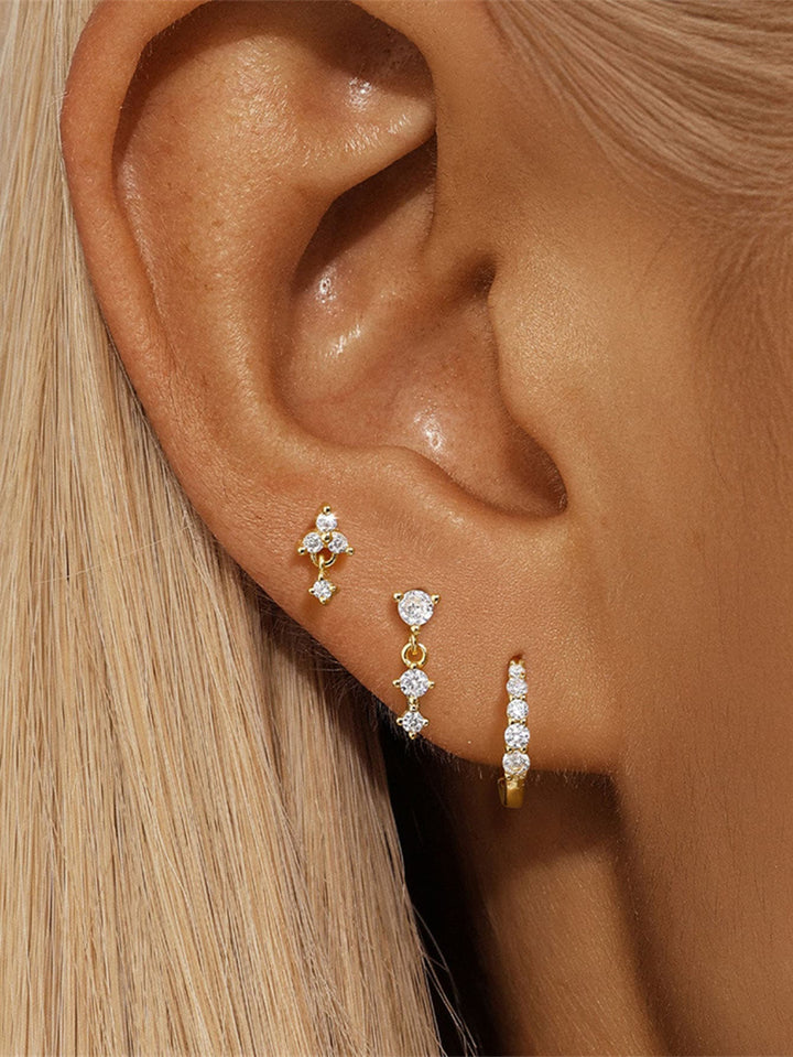 Eva – Goldene Ohrringe mit einfachem Glanz