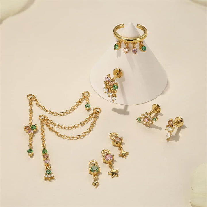 Nina – Kleine goldene Ohrringe mit urbanem Charme.