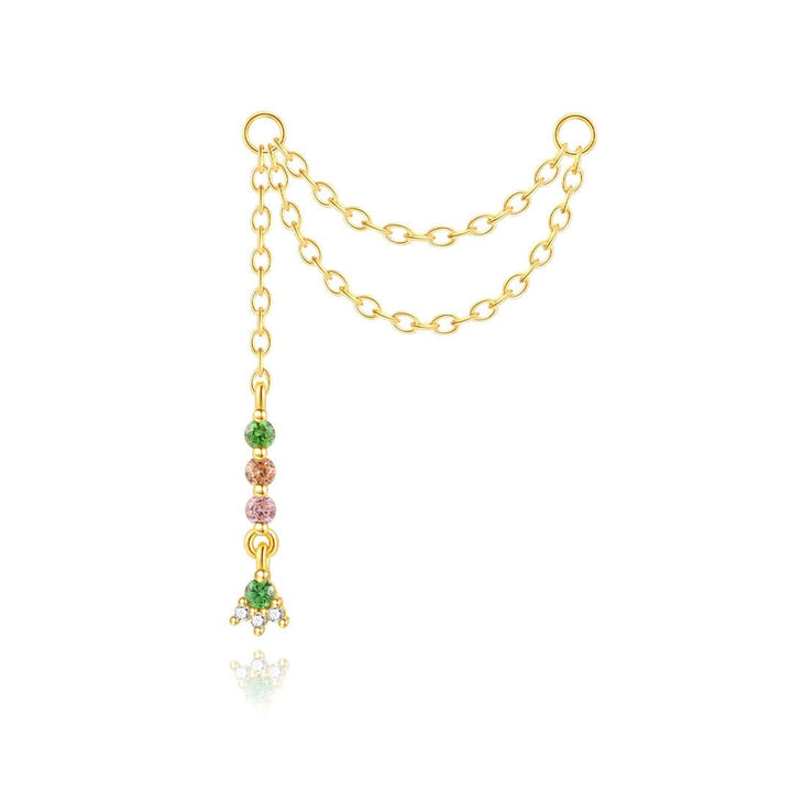 Nina – Kleine goldene Ohrringe mit urbanem Charme.