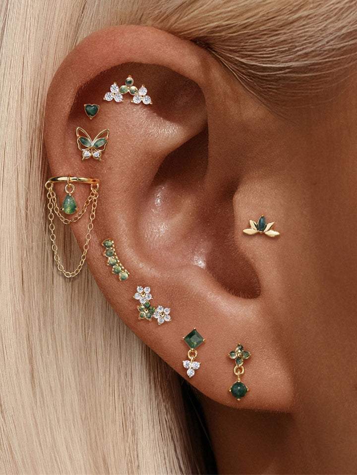 Annika – Goldene Ohrringe mit klarem, modernem Design.