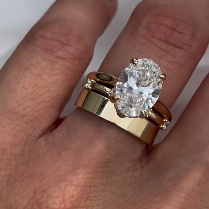 Jana – Solitärring mit rundem Diamanten.