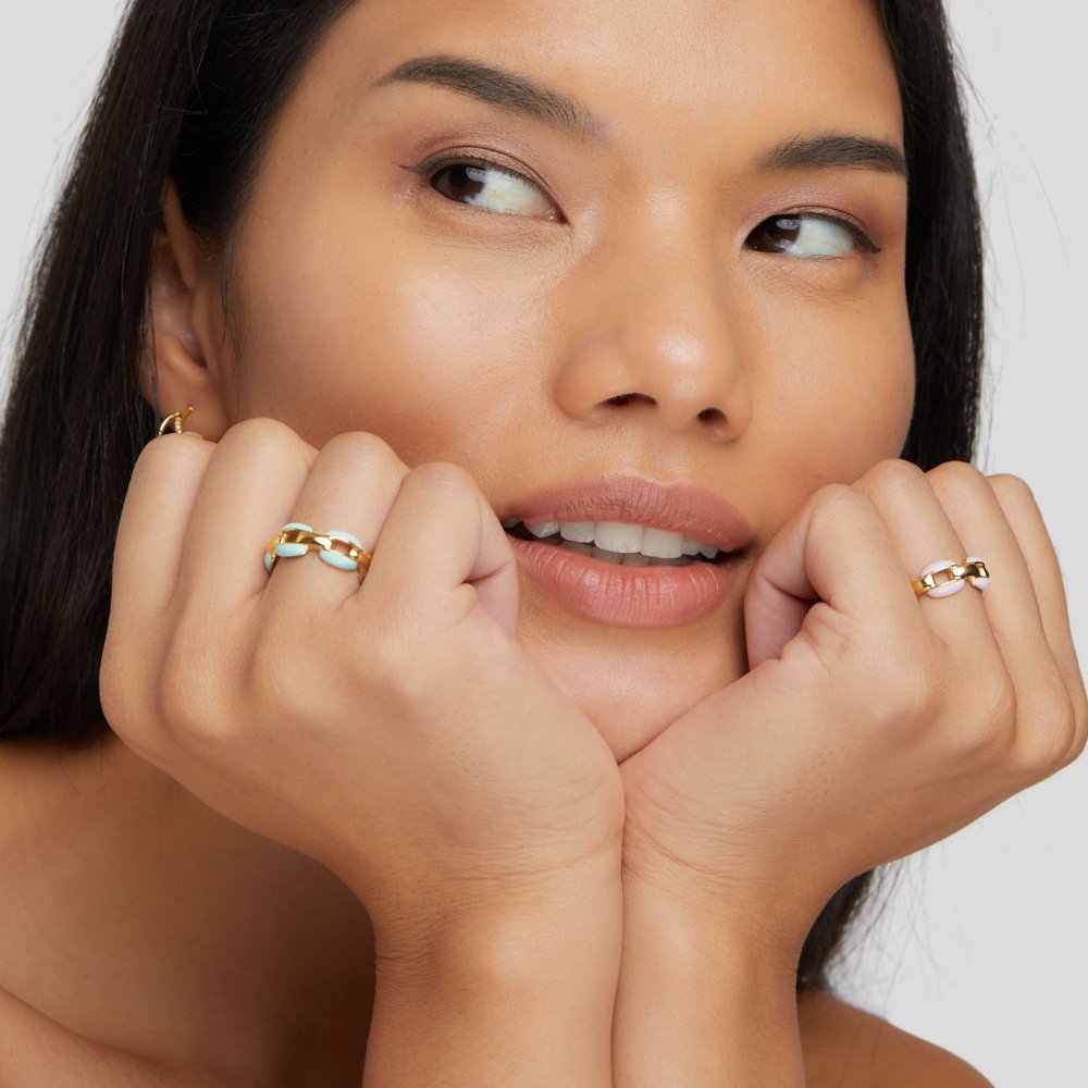 Anneliese – Bicolor Ring aus Gold und Silber.