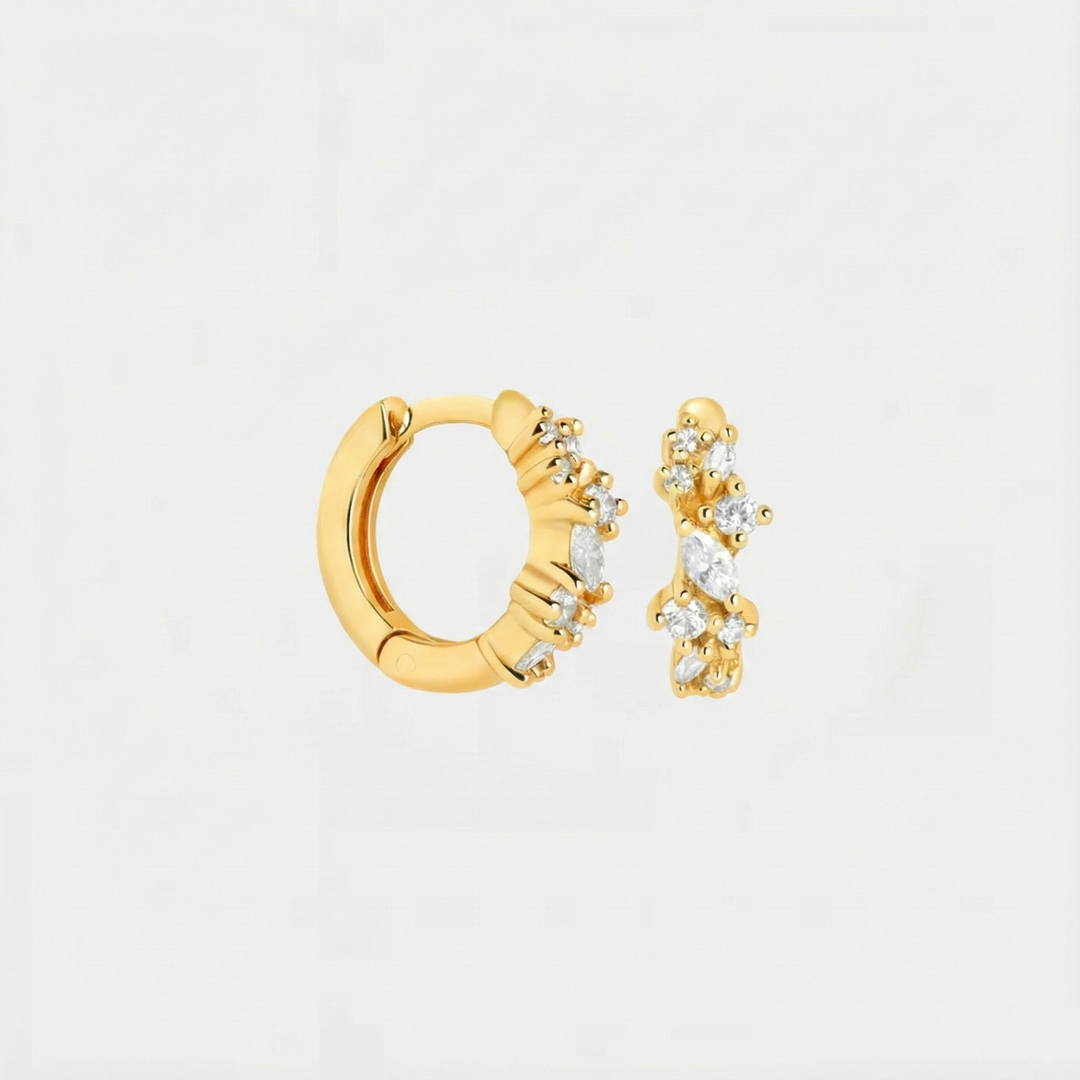 Kristall-Cluster Ohrringe