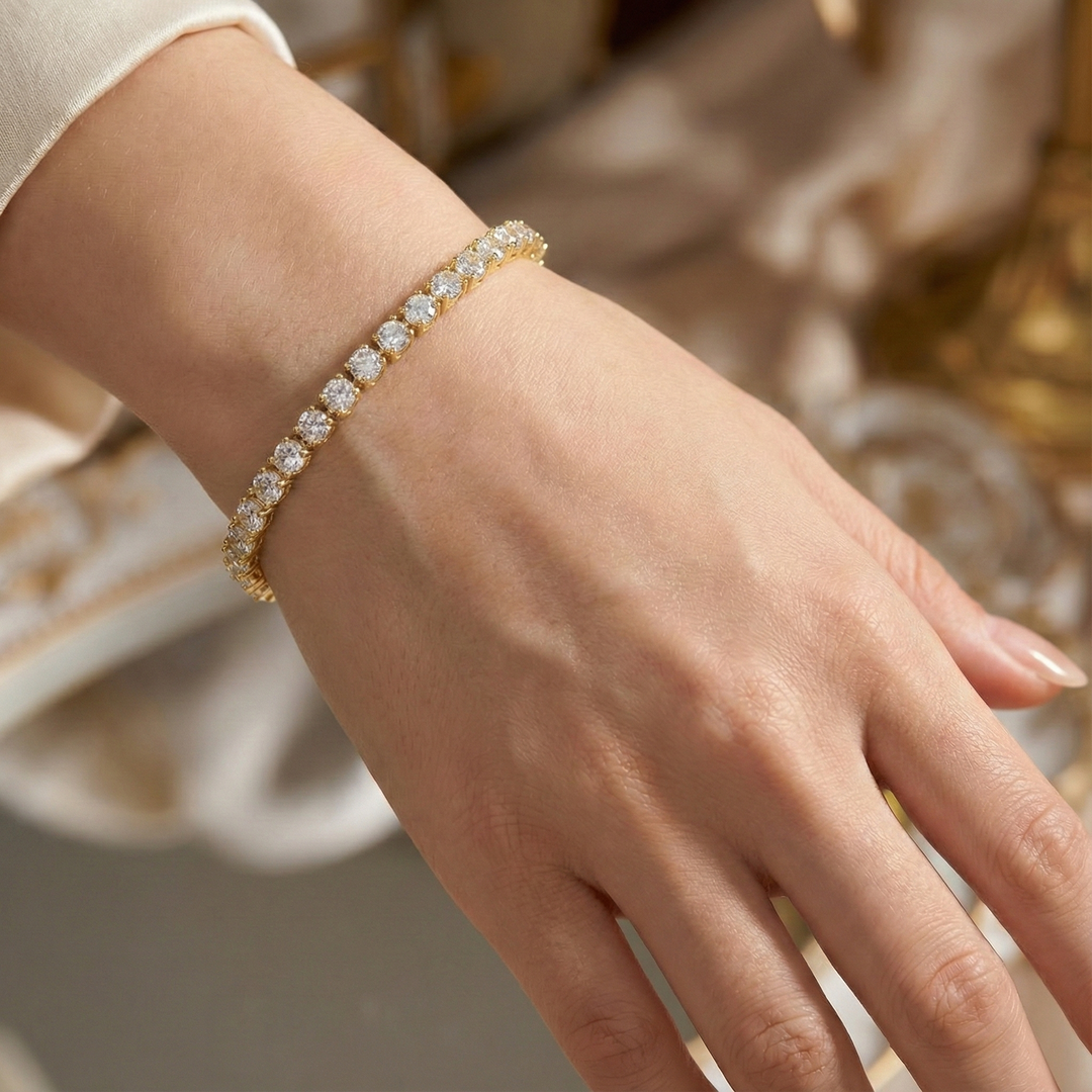 Moissanit Tennisarmbänder