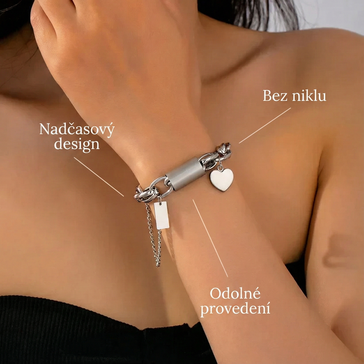 Chunky Armband Herzstück