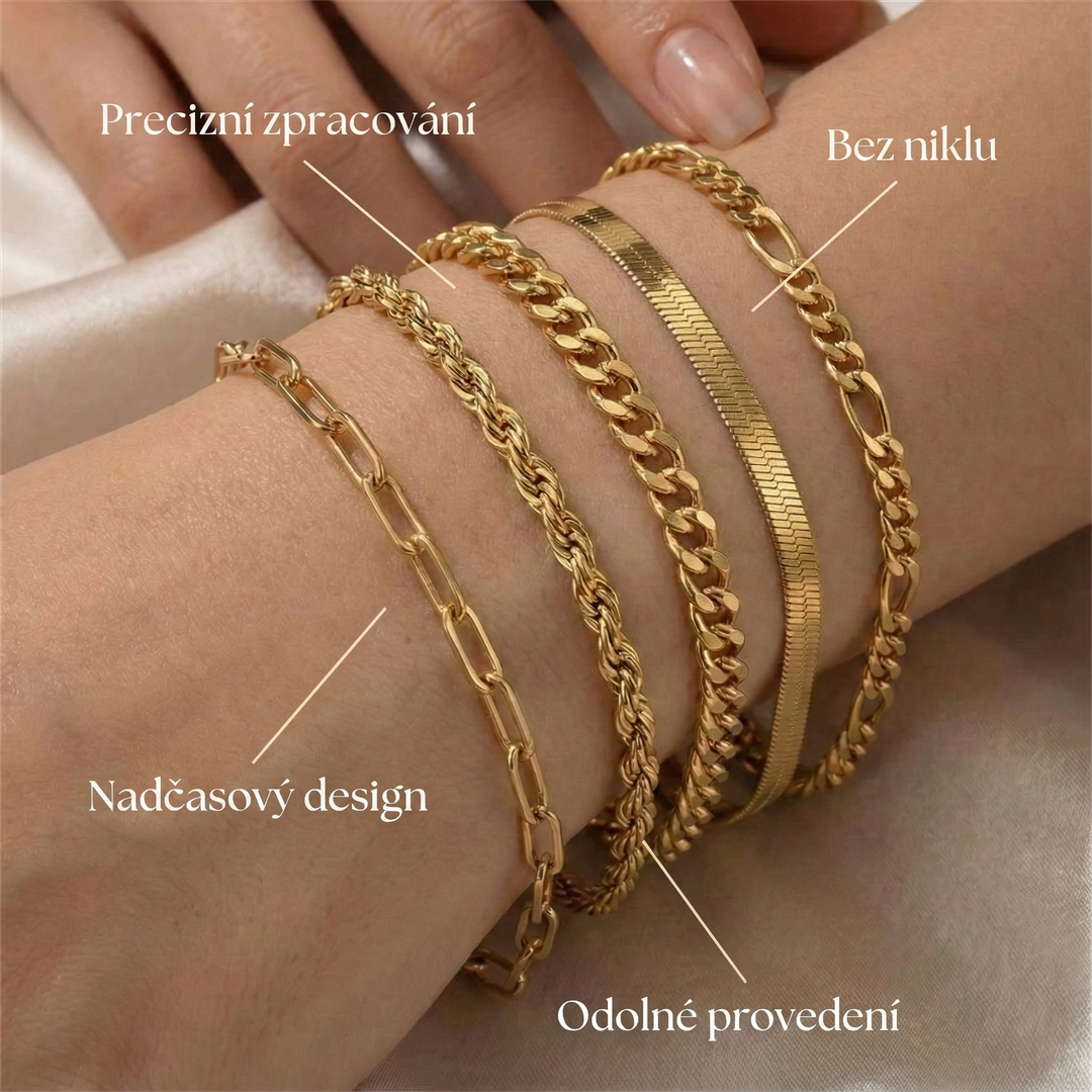 Juna - Armband-Set | Gold