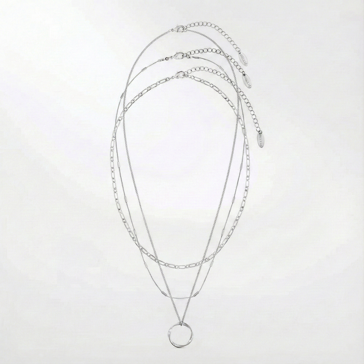 Offene dreireihige Halskette