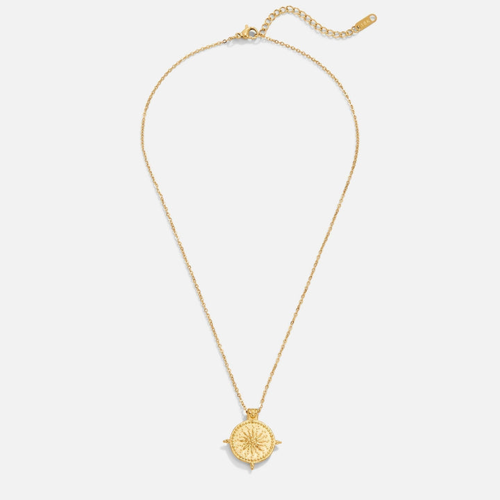 Anna – Geometrische goldene Kette mit Struktur.