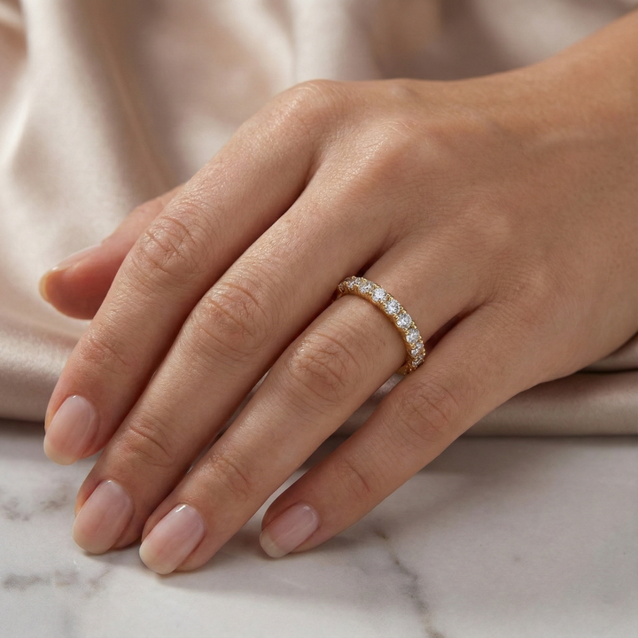 Moissanit-Verlobungsring