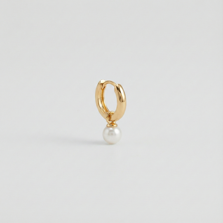 Valentina - Einzigartige goldene Perlenohrringe